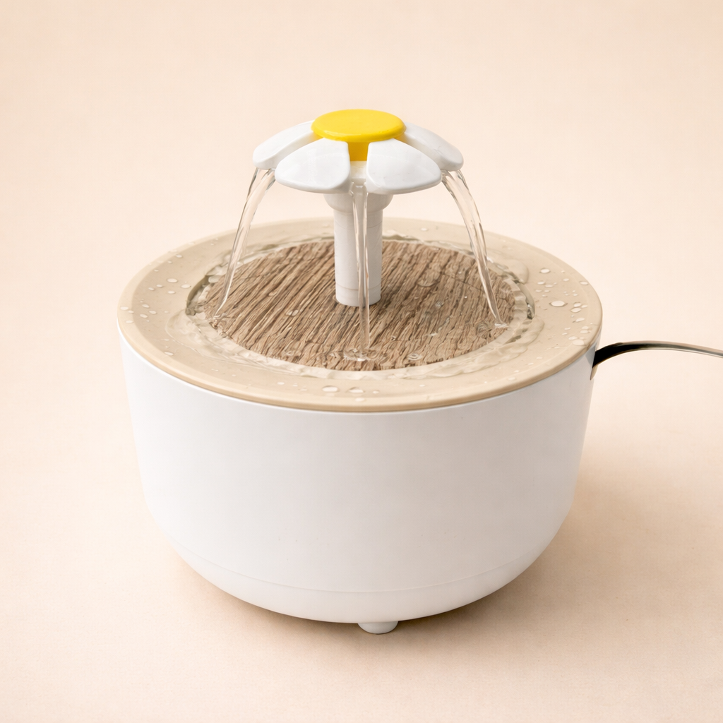 Fontanna do wody dla kota 1,2L - cicha, filtrująca, USB