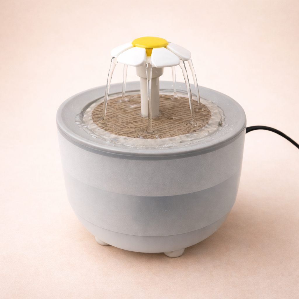 Fontanna do wody dla kota 1,2L - cicha, filtrująca, USB