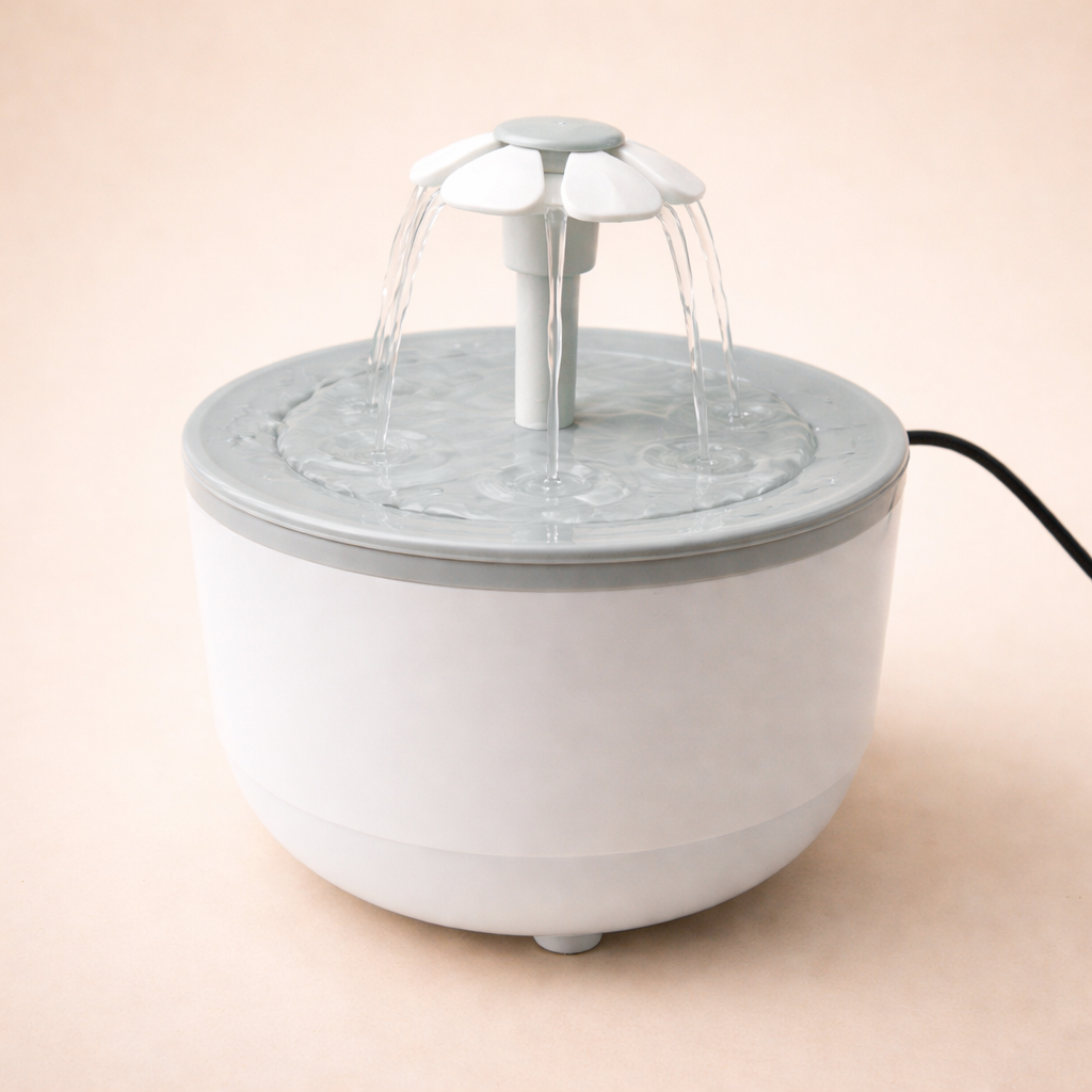 Fontanna do wody dla kota 1,2L - cicha, filtrująca, USB